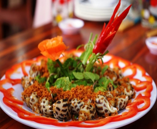 Ốc hương rang muối